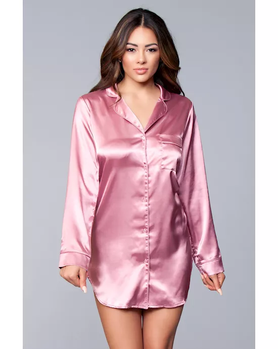 Kimberly Satin Sleepshirt