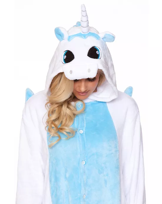 White Unicorn Adult Onesie