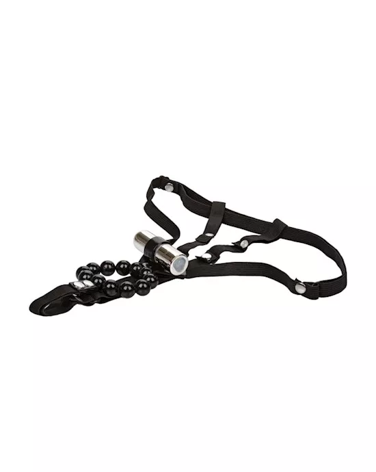 Rechargeable Lover's Cheeky Panty with Stroker Beads