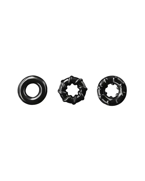 Renegade Dyno Cock Rings - Set Of 3