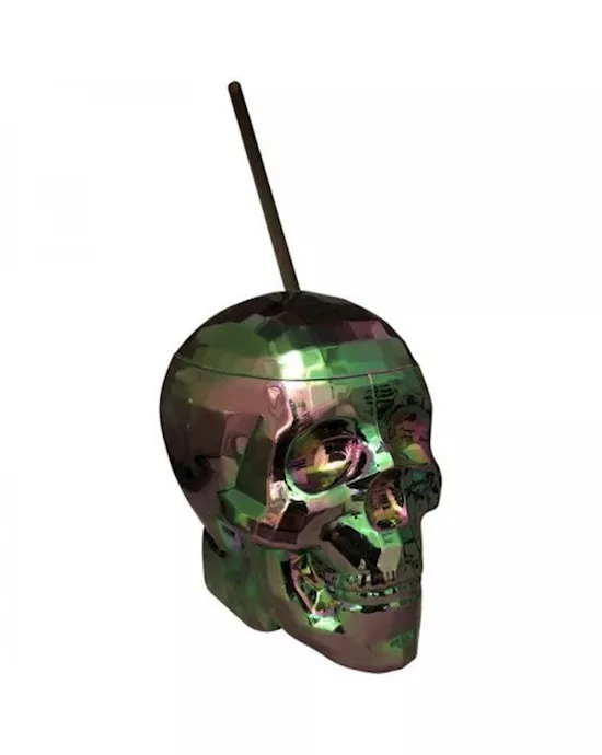 Oil Slick Skull Cup Multi-color