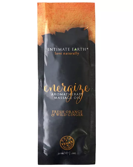 Intimate Earth Energize Aromatherapy Massage Foil