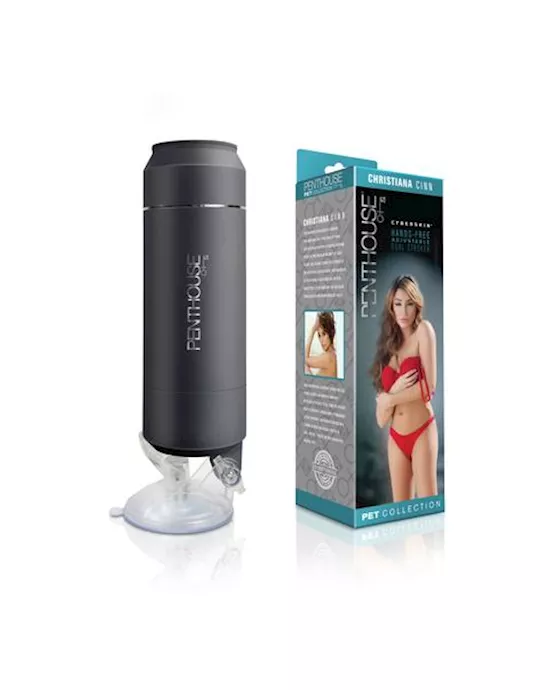 Penthouse Pet CyberSkin Hands-Free Adjustable Dual Stroker 