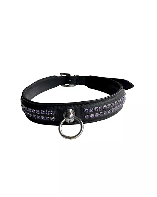 Adjustable Gem Encrusted Collar