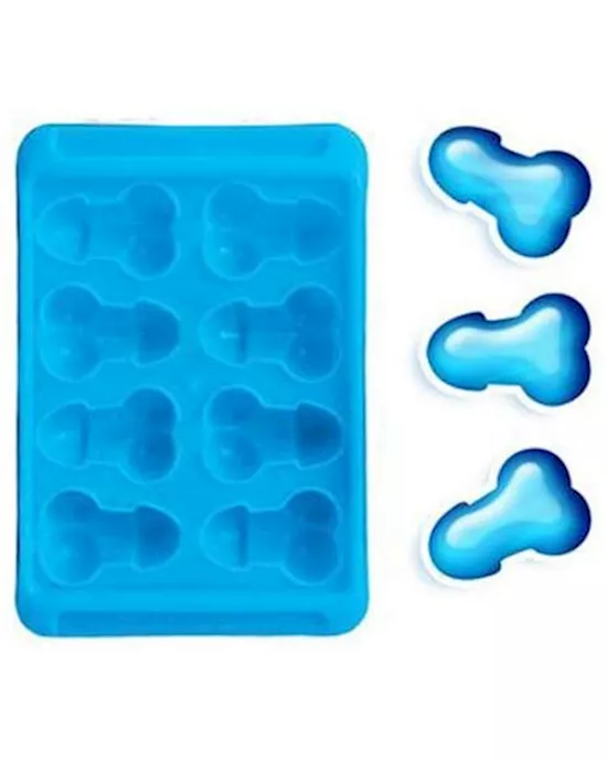 Bachelorette Pecker Party Blue Balls Ice Trays - 2 Pieces