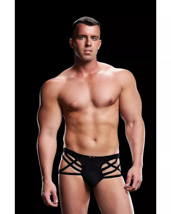 Baci Low Rise Thong With Straps