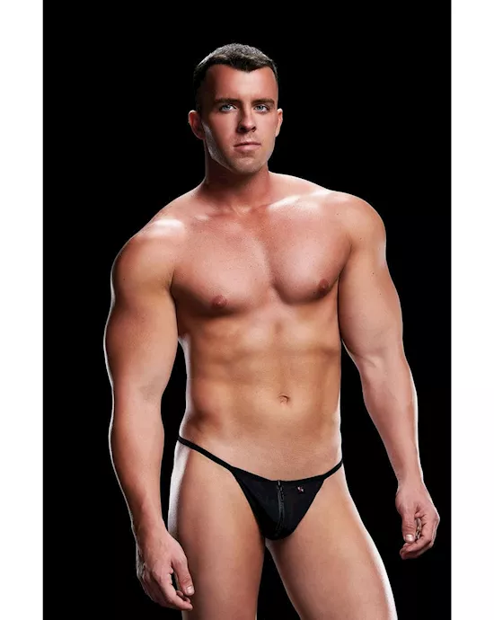 Low Rise Zipper G-String