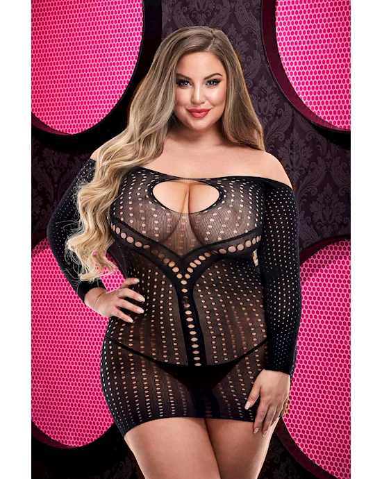 Jacquard Mini Dress 