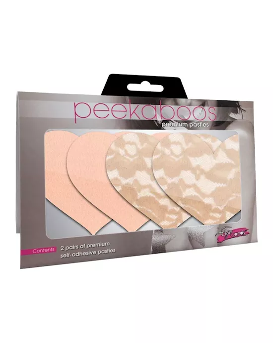 Nude Ambition Heart Pasties