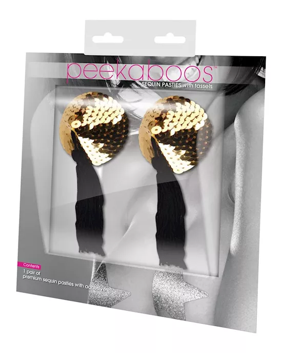 Sequin Pasties with Tassel