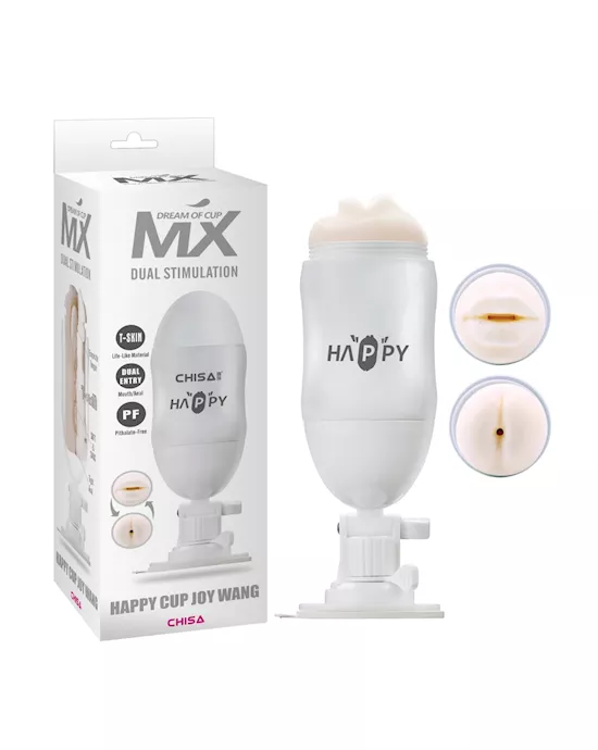 Happy Cup Vibrating Masturbator - Mouth And Ass