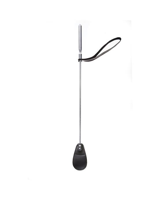 Triple X Leather Crop With Metal Handle
