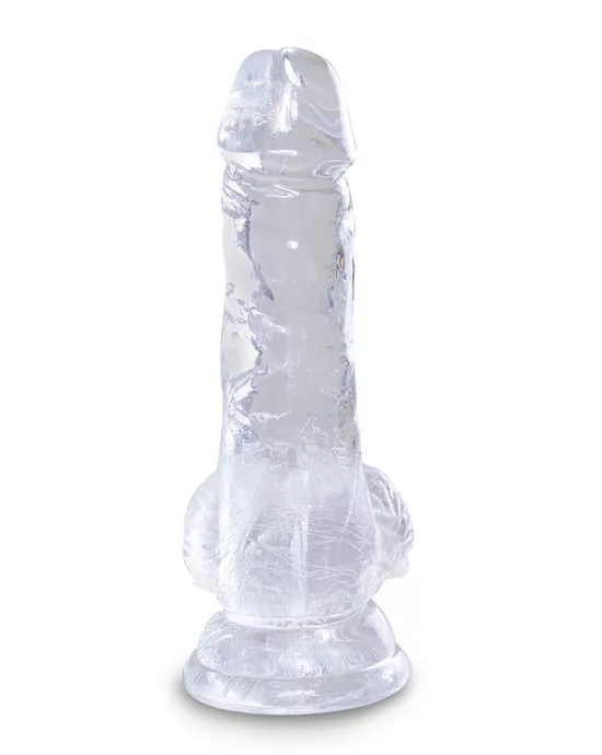 King Cock Clear Dildo With Balls - 5 Inch