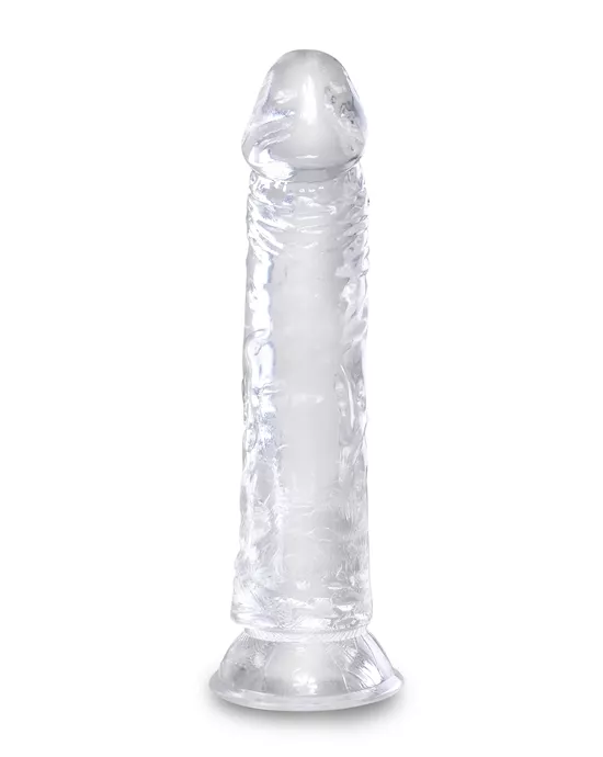 King Cock Clear Dildo with Balls - 8 Inch