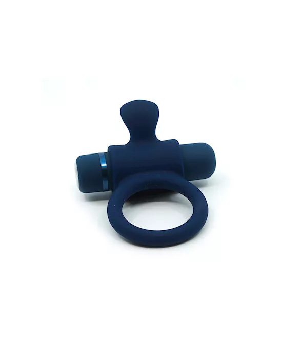 Nu Sensuelle Silicone Bullet Ring Navy 