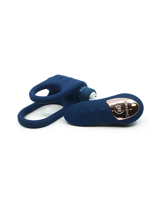 Novel Creations Sensuelle 15 Function Remote Control Vibrating Cock Ring Endure Blue main image 0