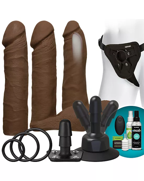 Vac-U-Lock - Remote Controlled Vibrating DD ULTRASKYN Set