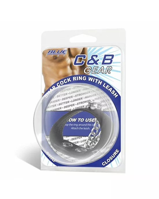 Snap Cock Ring With Leash
