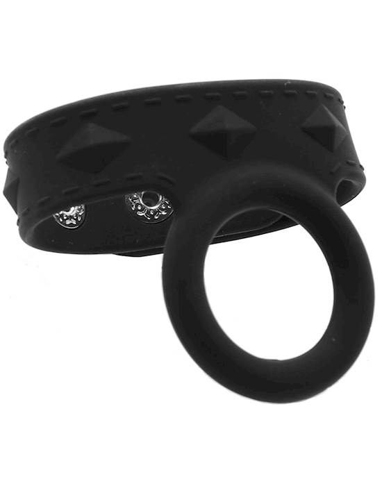 Silicone Duo Snap Cock And Ball Ring