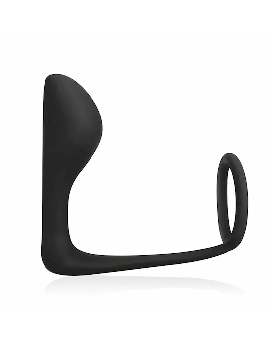 Cock Ring With P-Spot Plug