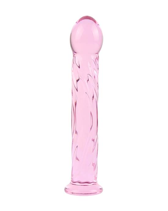 Lucent Pinky Swirls Glass Massager