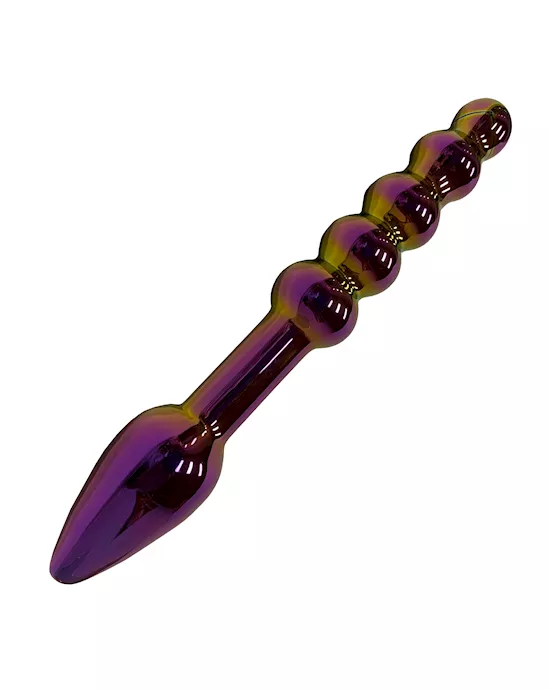 Lucent Iridescent Glass Butt Beads 