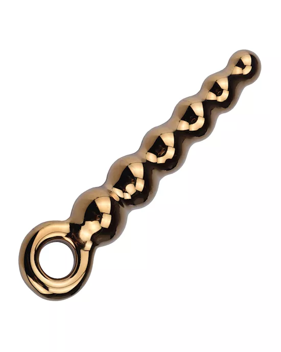 Lucent Gold Glass Beaded Massager