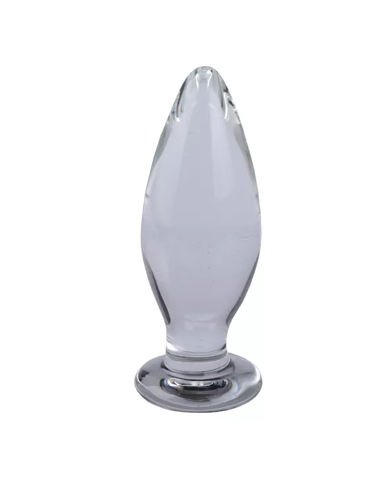 Lucent Clear Glass Butt Plug