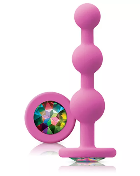 Glams Ripple Rainbow Gem Beads