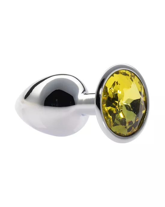 Kink Range Alloy Gem Butt Plug - 2.8 Inch