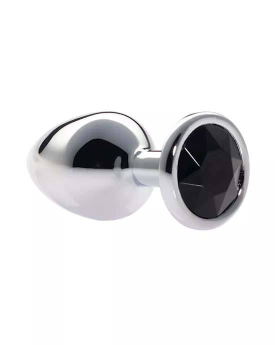 Kink Range Alloy Gem Butt Plug - 3.2 Inch