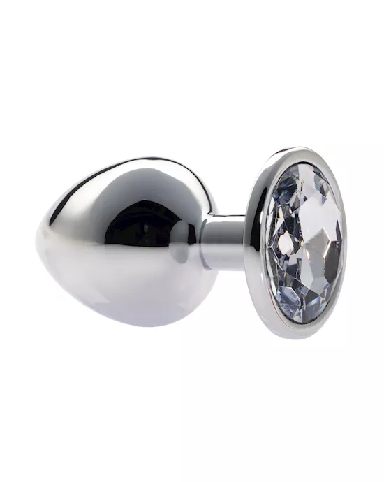 Kink Range Alloy Gem Butt Plug - 3.7 Inch