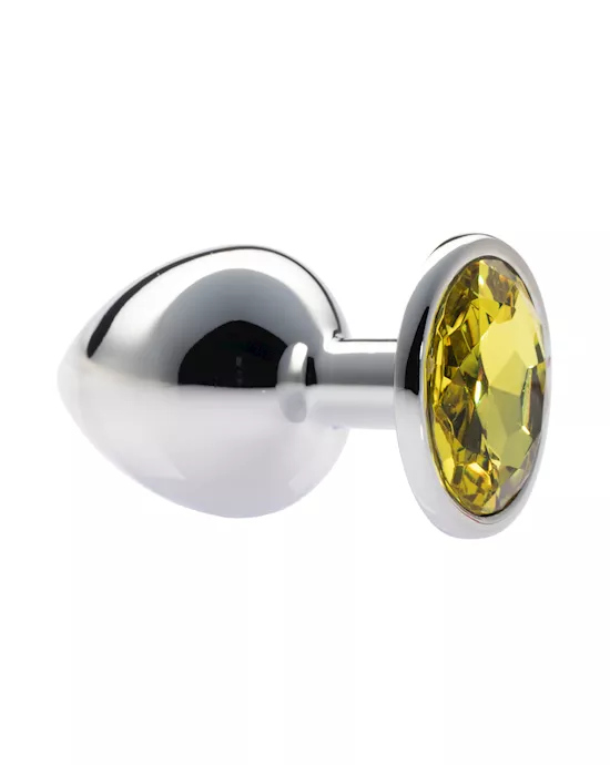 Kink Range Alloy Gem Butt Plug - 3.7 Inch