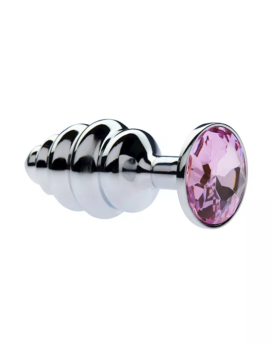 Kink Range Alloy Gemmed Butt Plug - 2.9 Inch