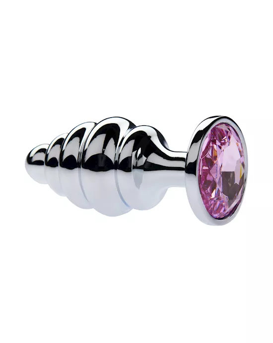 Kink Range Alloy Gemmed Butt Plug - 3.7 Inch
