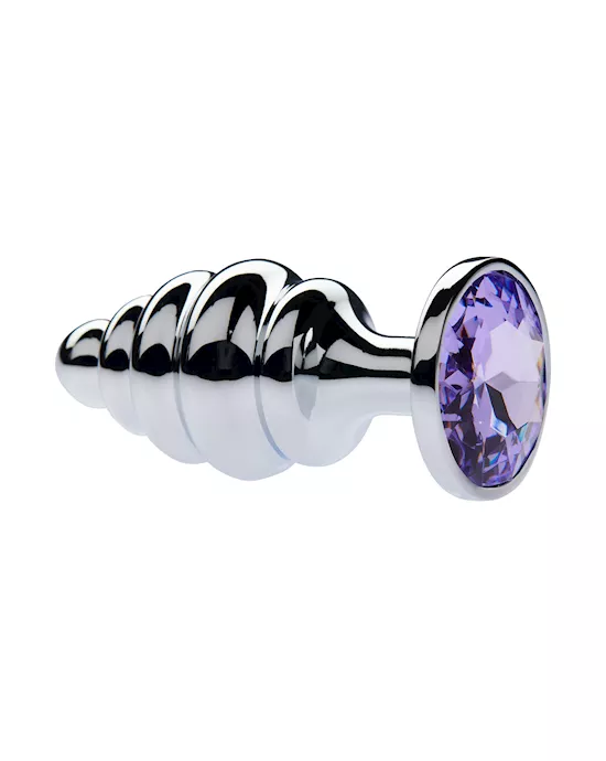 Kink Range Alloy Gemmed Butt Plug - 3.7 Inch