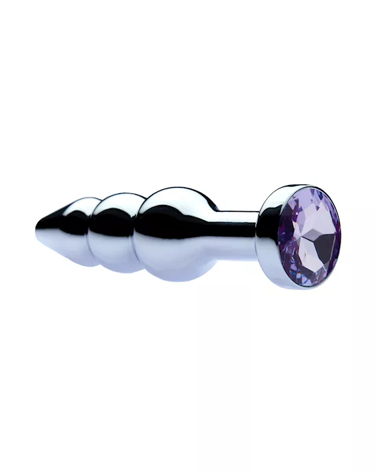 KinKi Jewelled Double Bulb Butt Plug - 4.1 Inch