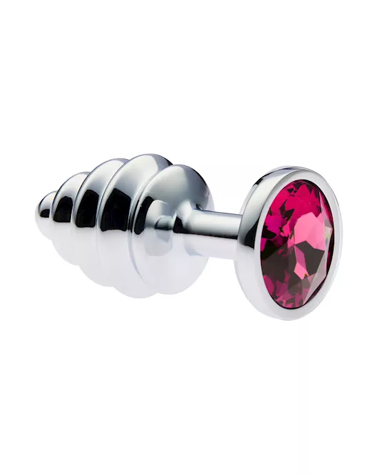 KinKi Ridged Jewelled Anal Plug