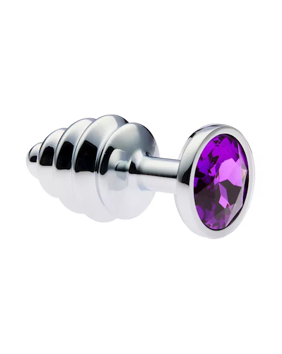KinKi Ridged Jewelled Anal Plug