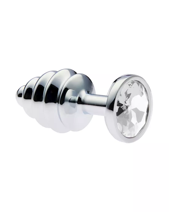 KinKi Ridged Jewelled Anal Plug