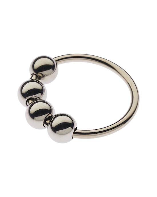Kink Range Triple Balled Penis Head Ring - 35mm