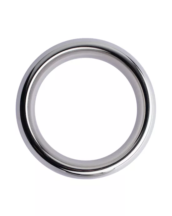 Kink Range Stainless Steel Curved Penis Head Ring - 1.9 Inch