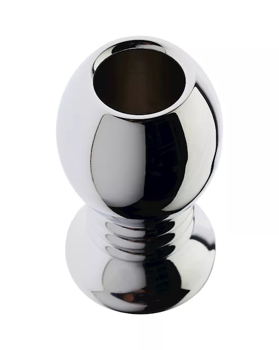 Kink Range Ribbed Alloy Enema Ball - 2.7 Inch