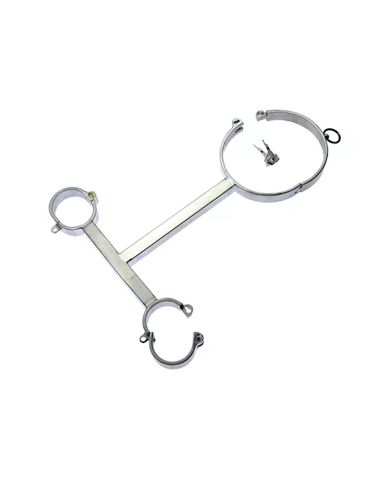 Kink Range Neck And Hand Cuffs - Large