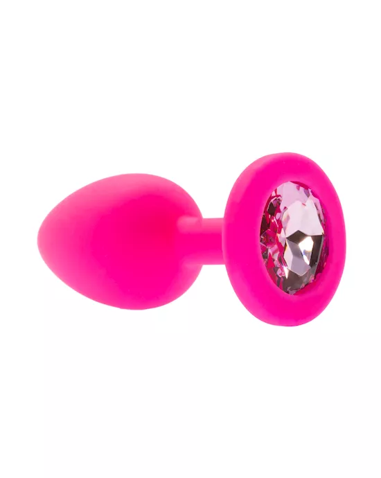 Kink Range Silicone Gemmed Butt Plug - 2.8 Inch