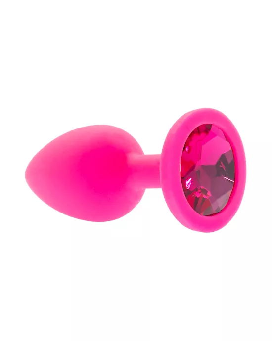 Kink Range Silicone Gemmed Butt Plug - 2.8 Inch