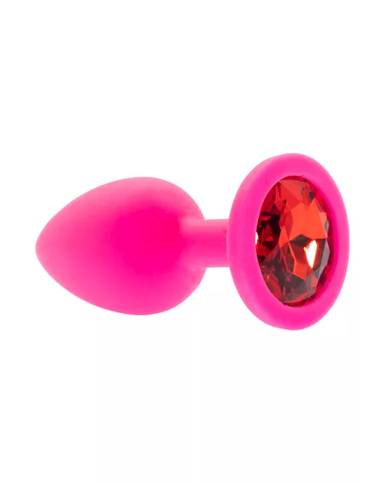 Kink Range Silicone Gemmed Butt Plug - 2.8 Inch