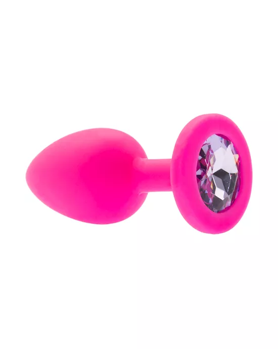 Kink Range Silicone Gemmed Butt Plug - 2.8 Inch