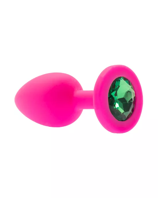 Kink Range Silicone Gemmed Butt Plug - 2.8 Inch