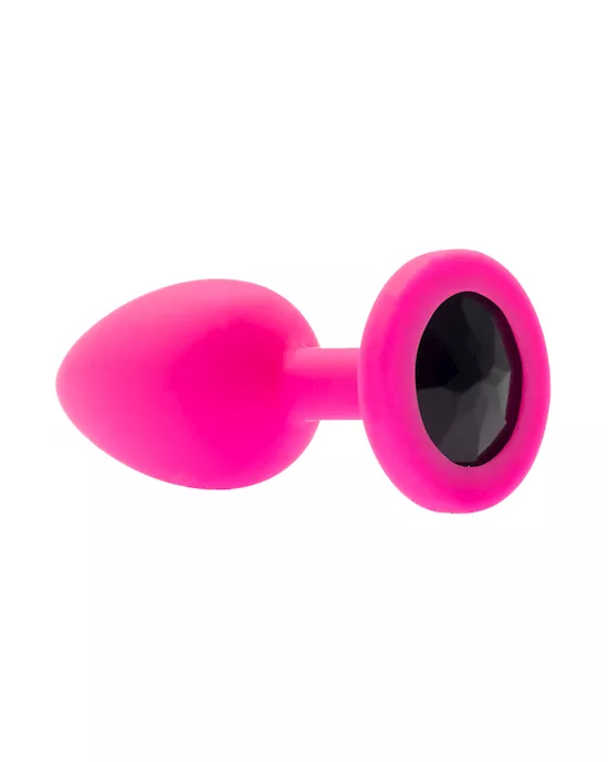 Kink Range Silicone Gemmed Butt Plug - 2.8 Inch